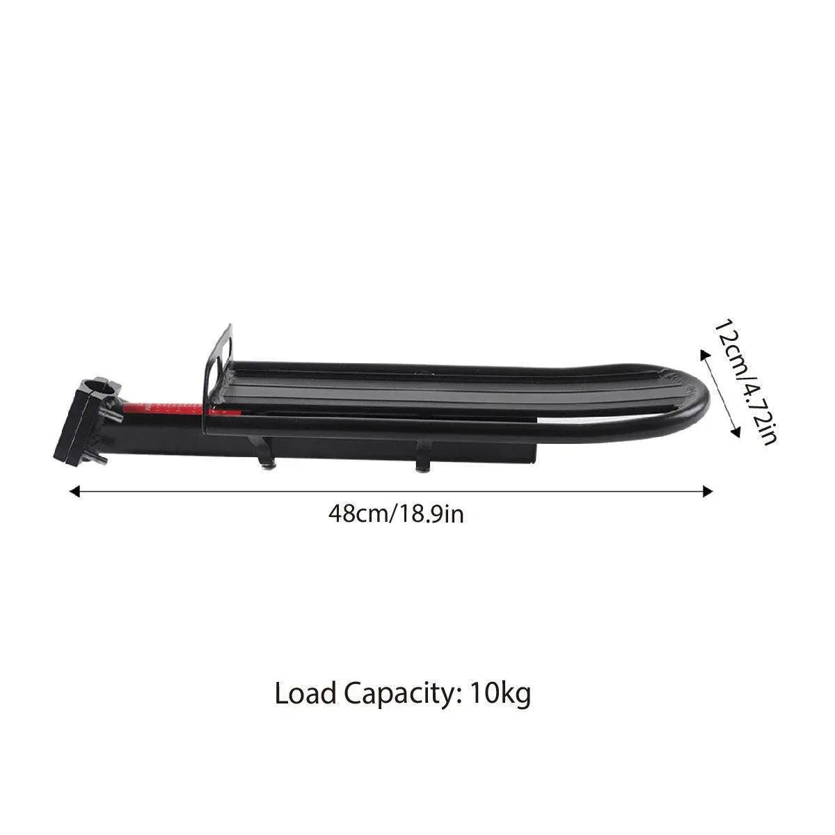 Mountain Bike Rear Rack Flat Suspension Rack Accessories Luggage Carrier Shelf