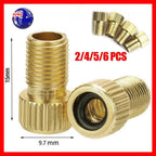 Bicycle Pump Adapters Converter Presta To Schrader Bike Valve Tyre Connector Au - 5PCS