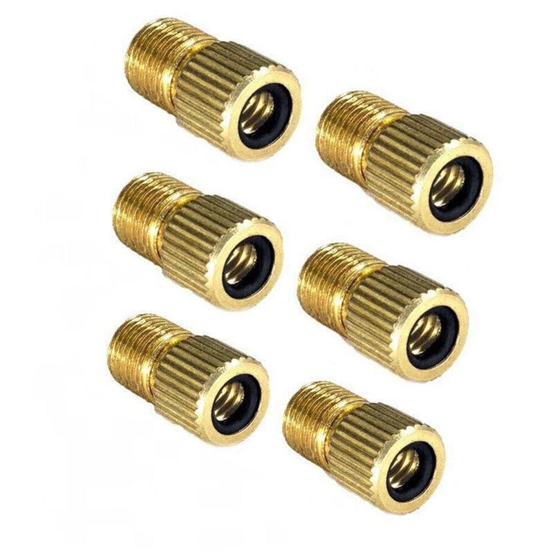 Bicycle Pump Adapters Converter Presta To Schrader Bike Valve Tyre Connector Au - 6PCS