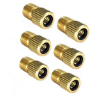 Bicycle Pump Adapters Converter Presta To Schrader Bike Valve Tyre Connector Au - 6PCS