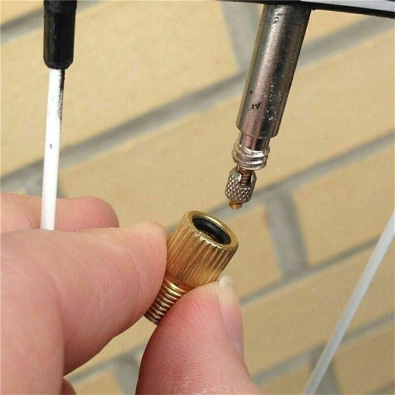 Bicycle Pump Adapters Converter Presta To Schrader Bike Valve Tyre Connector Au - 6PCS
