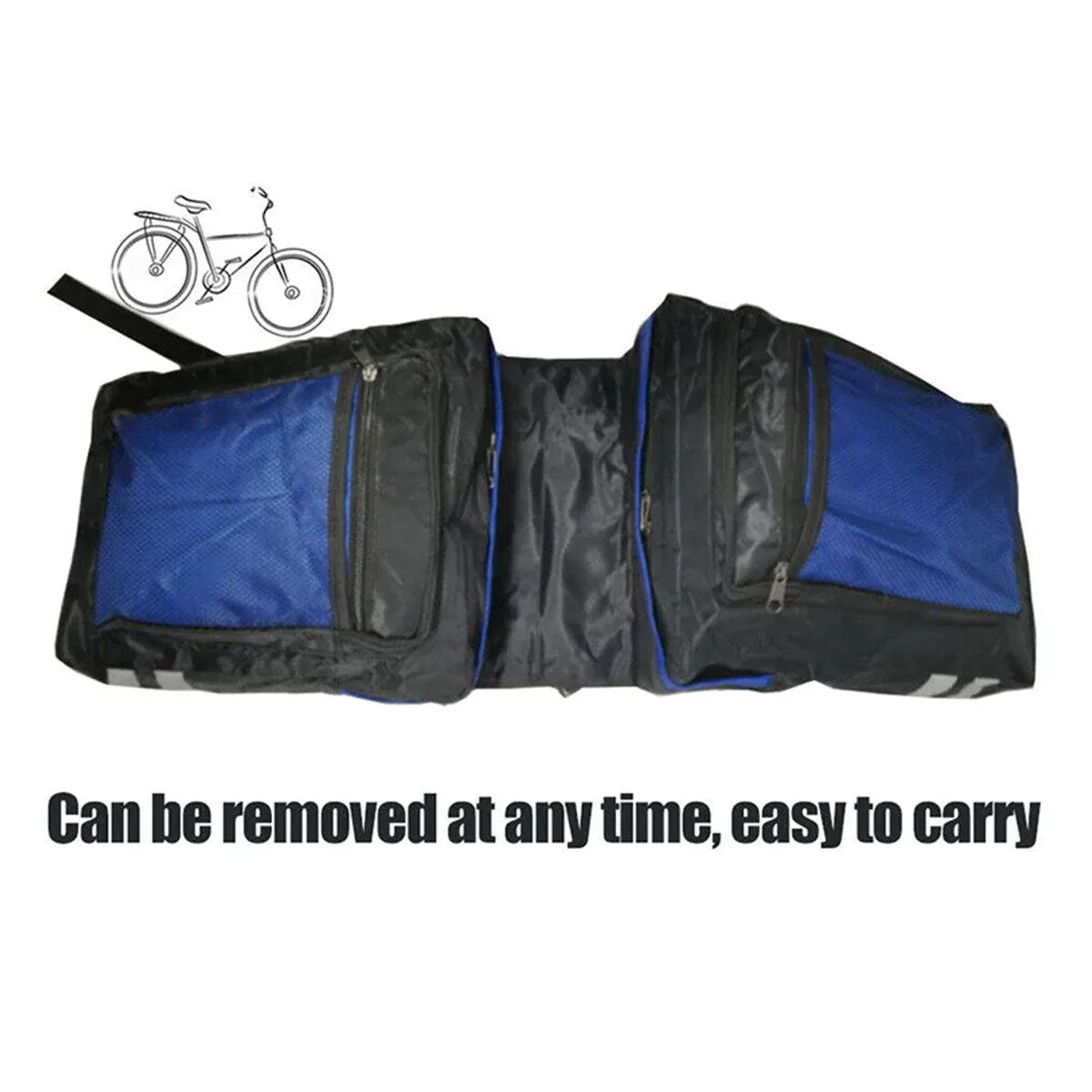 Bicycle Rear Rack Pannier Bags Double Side Water-Resistant Cycling Storage Bag