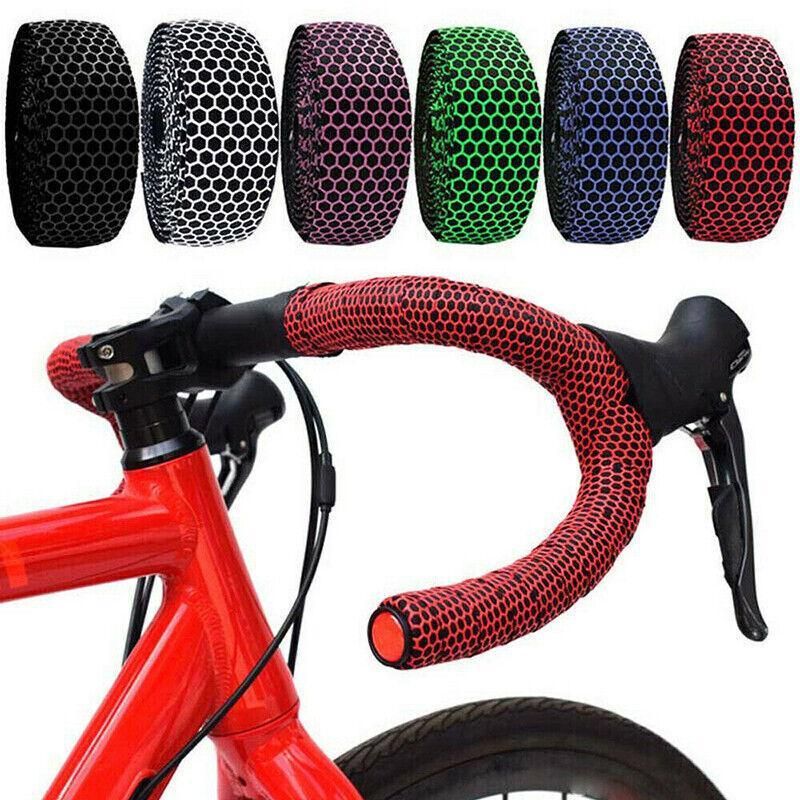 2X Thick Bicycle Handlebar Tape Bar Drop Wrap Mtb Road Bike Anti-Slip Punch - White