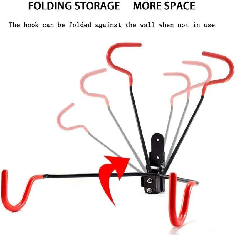 Bike Bicycle Hanger Hook Wall Mounted Garage Storage Rack Mount Steel