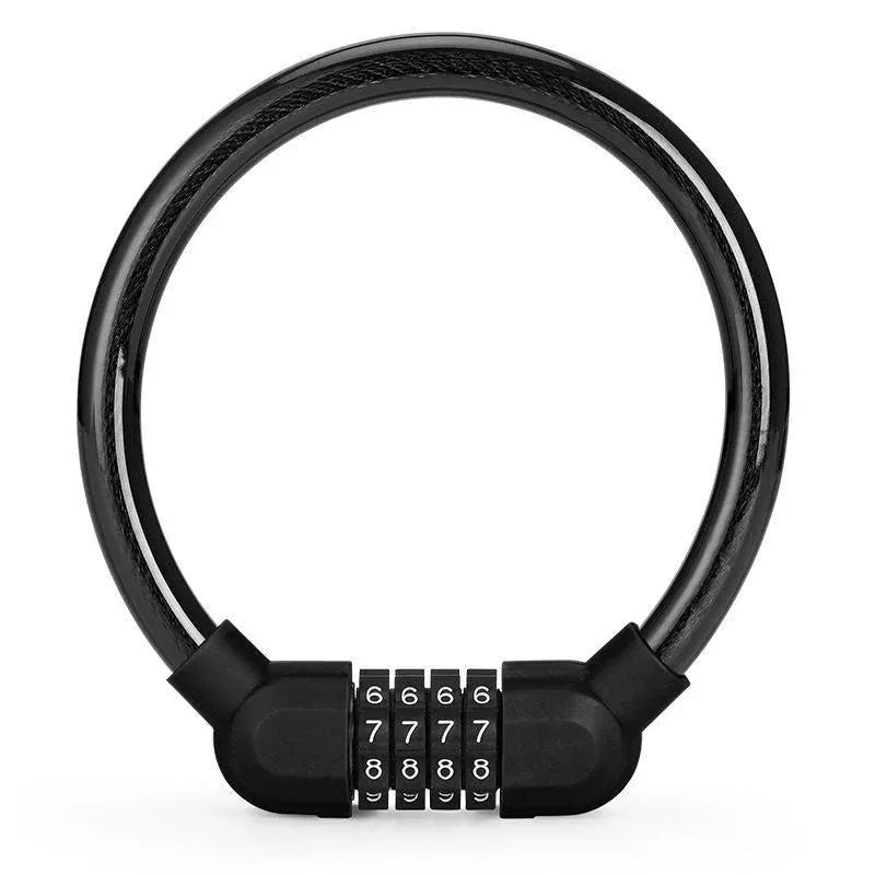 4 Digit Combination Bike Cable Lock Anti Theft for Bicycle Scooter