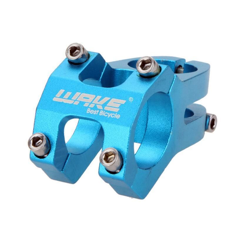 MTB Mountain Bike Handlebar Stem 31.8mm Aluminium Alloy Short Stem Cycling Part - Blue