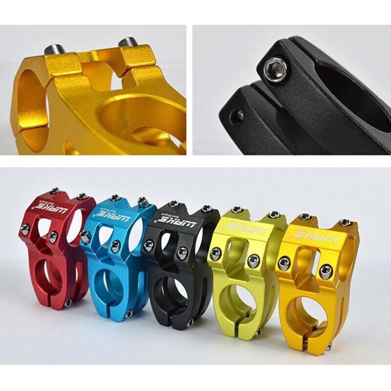MTB Mountain Bike Handlebar Stem 31.8mm Aluminium Alloy Short Stem Cycling Part - Blue