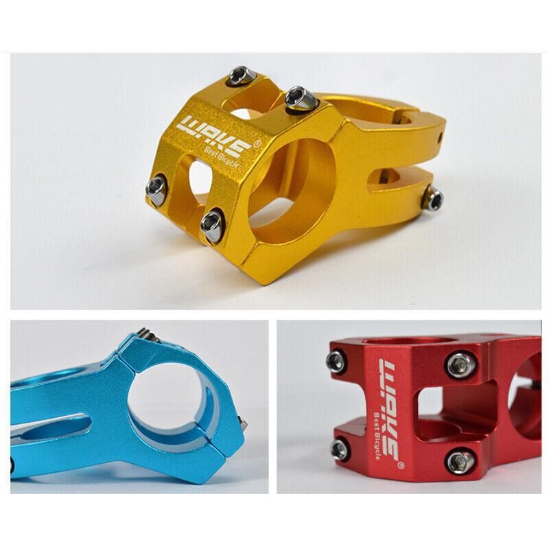 MTB Mountain Bike Handlebar Stem 31.8mm Aluminium Alloy Short Stem Cycling Part - Gold
