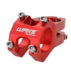 MTB Mountain Bike Handlebar Stem 31.8mm Aluminium Alloy Short Stem Cycling Part - Red