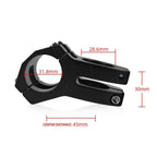MTB Mountain Bike Handlebar Stem 31.8mm Aluminium Alloy Short Stem Cycling Part - Red