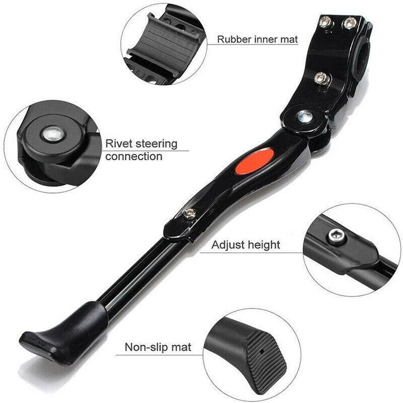 Bicycle Mountain Bike Adjustable Rear Kickstand Prop Side  Parking  Support  Au
