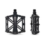 Bike Pedals Alloy Mountain Road MTB Colored Bicycle Nonslip Cycling Pedals 9/16" - Black
