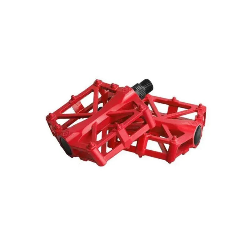 Bike Pedals Alloy Mountain Road MTB Colored Bicycle Nonslip Cycling Pedals 9/16" - Blue