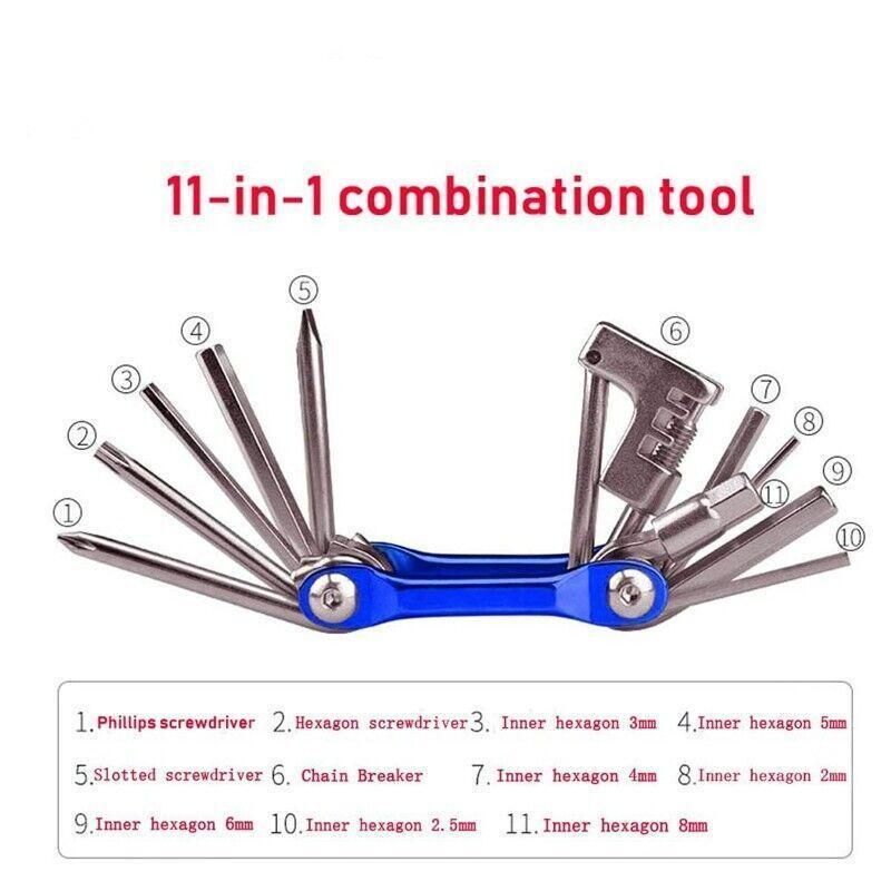 Bicycle Chain Multi-Function Bike Portable Breaker Tool Repair Kit Extractor