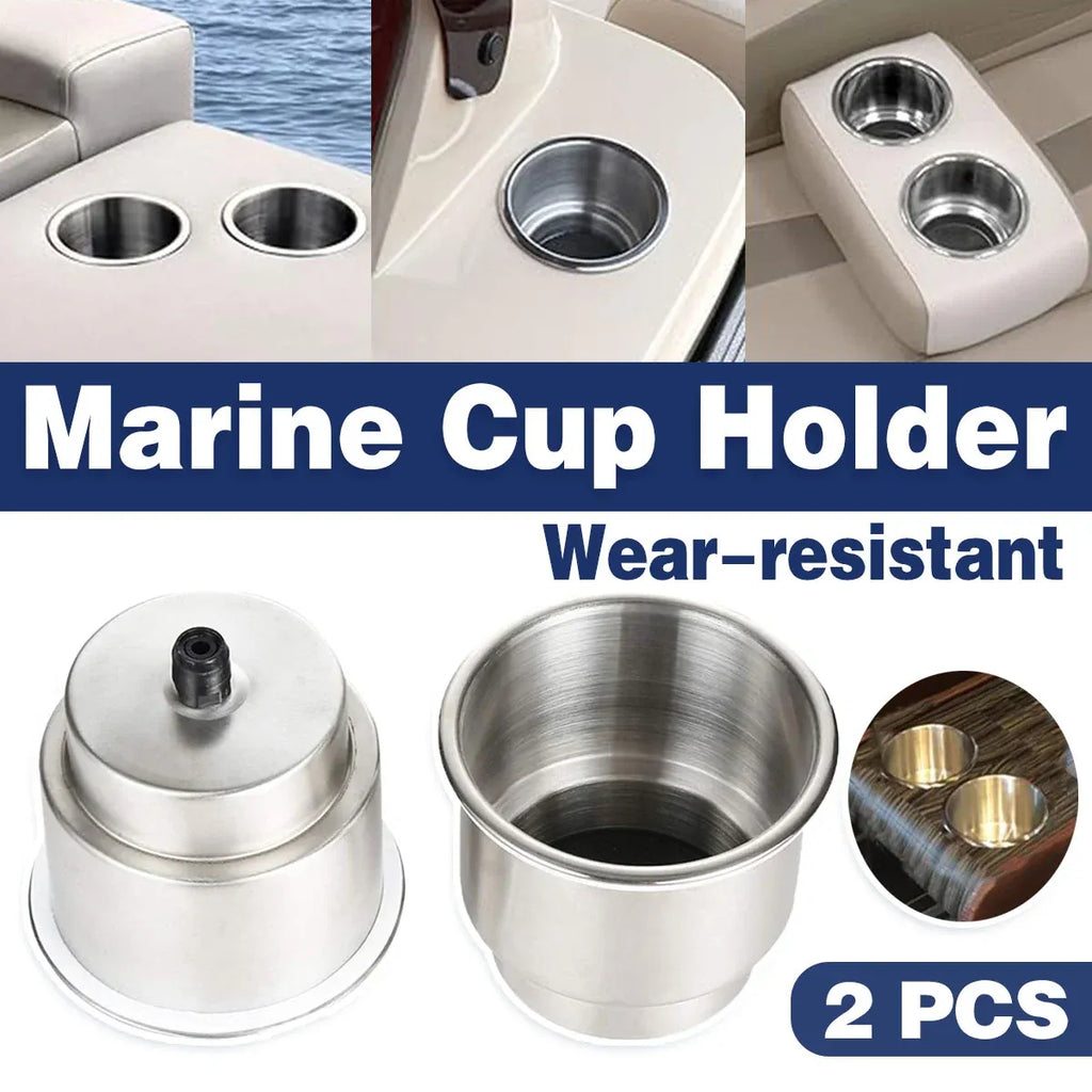 2PCS Boat Cup Holder Yacht Drink Rack Marine Tea Beverage Mount for Watercraft