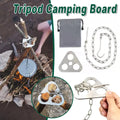 Outdoor Bonfire Rack Hanging Pot Picnic Fire Stand Stainless Steel Portable Foldable Tripod