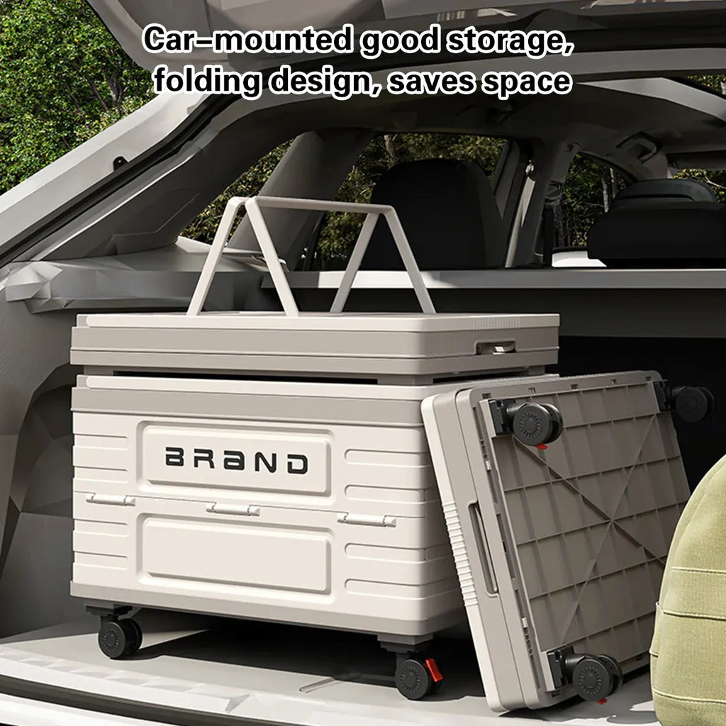Camping Foldable Storage Box Latch or Wooden Lid Car Boot Tent Outdoor Organiser - latch switch cover