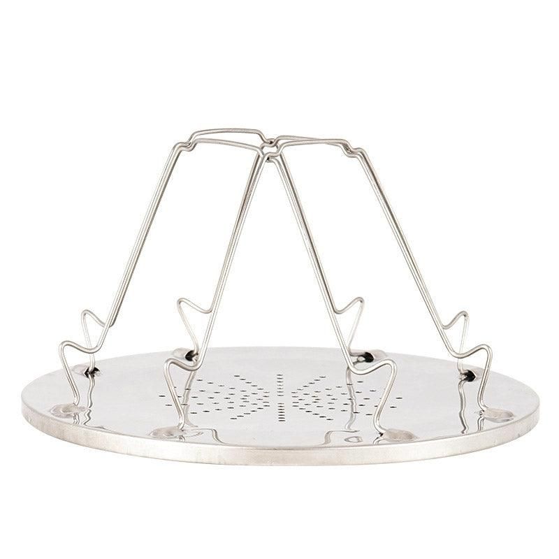 Outdoor Toast Rack Camping Picnic Grill Foldable Bread Holder Stainless Steel