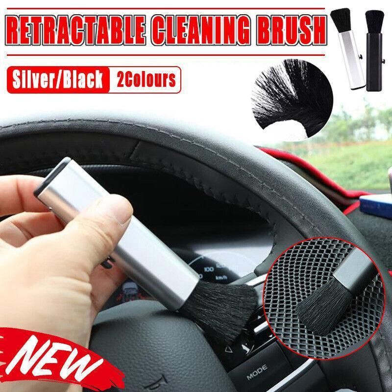 Car Conditioning Air Outlet Retractable Cleaning Brush Plastic Car Accessories