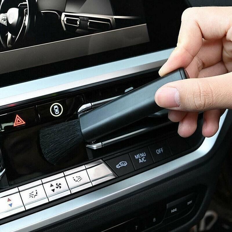Car Conditioning Air Outlet Retractable Cleaning Brush Plastic Car Accessories