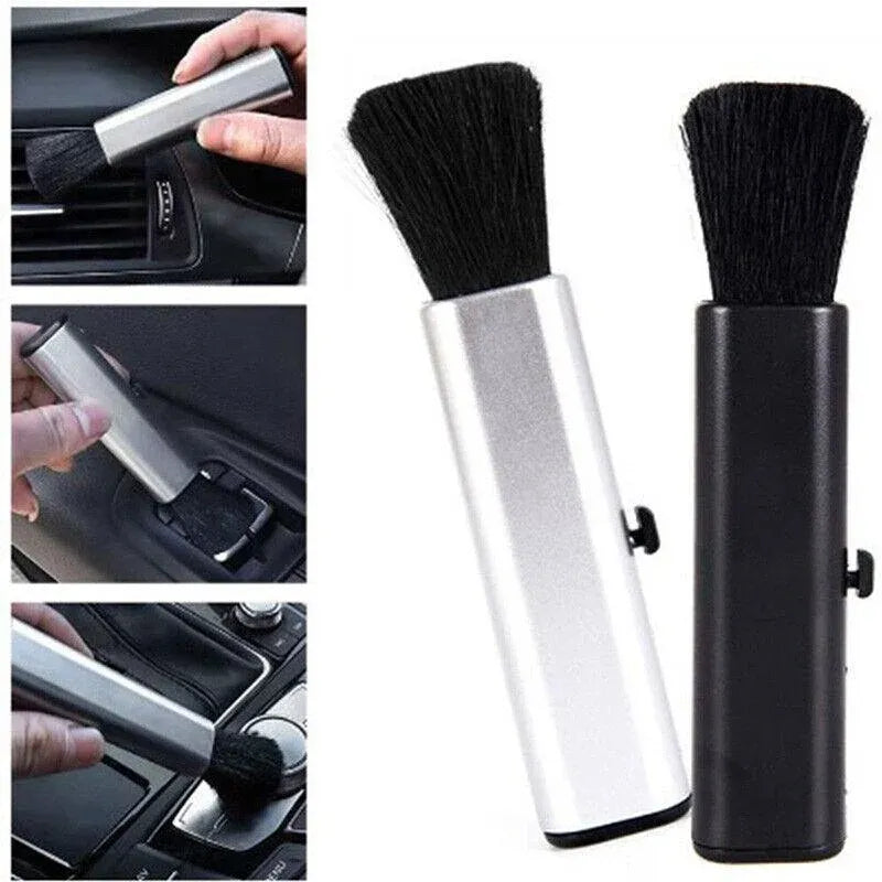 Car Conditioning Air Outlet Retractable Cleaning Brush Plastic Car Accessories