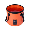 20L Portable Folding Bucket Water Container Camping Hiking Fishing Water Storage - Orange