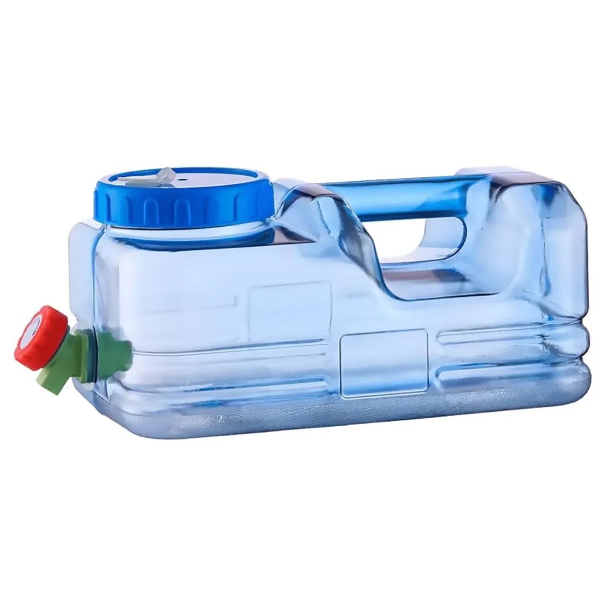 Outdoor Square Water Storage Bucket With Tap For Travel Camping Drinking Use - 10L