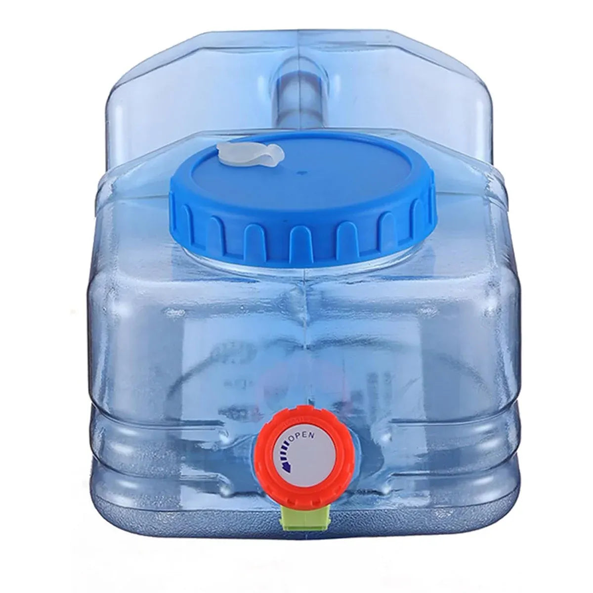 Outdoor Square Water Storage Bucket With Tap For Travel Camping Drinking Use - 10L