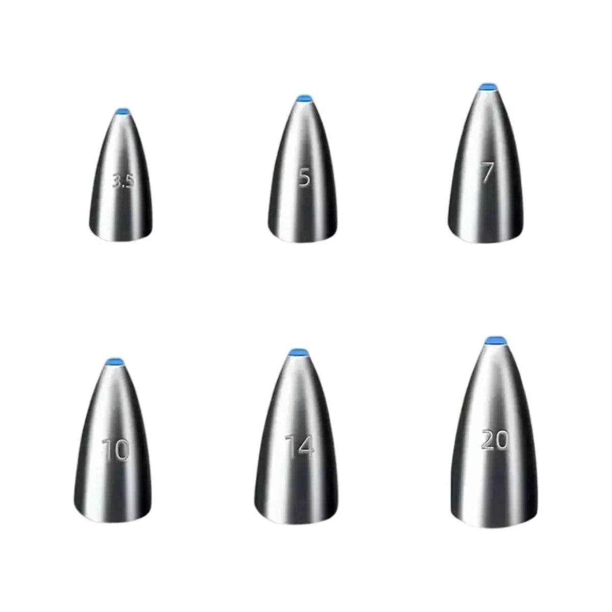 Carbon Steel Fishing Bullet Weight Plastic Core Soft Sinkers Tackle Accessories