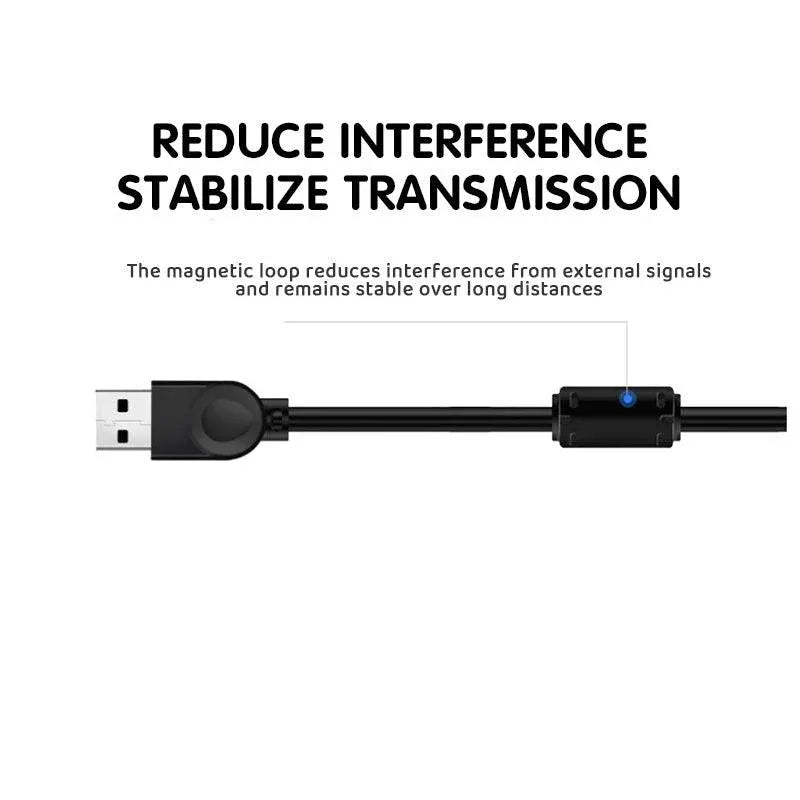 Usb Extension Data Cable 2.0 A Male To A Female Long Cord For Macbook & Computer - 5 m