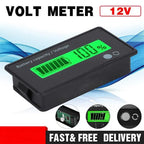 Lcd 12V-48V Battery Capacity Indicator Voltage Voltmeter Monitor Meter Caravan
