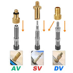 21pcs Bicycle Valve Adapter Set Universal Bike Tire Valve Converter Group Kit