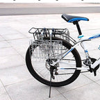 Foldable Bicycle Basket Front and Rear Hanging Storage Rack Bike Accessories - Black