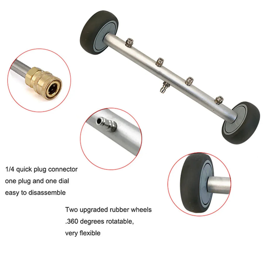 High Pressure Washer Surface Cleaner Attachment For Floor Car Chassis Cleaning