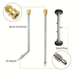 High Pressure Washer Surface Cleaner Attachment For Floor Car Chassis Cleaning
