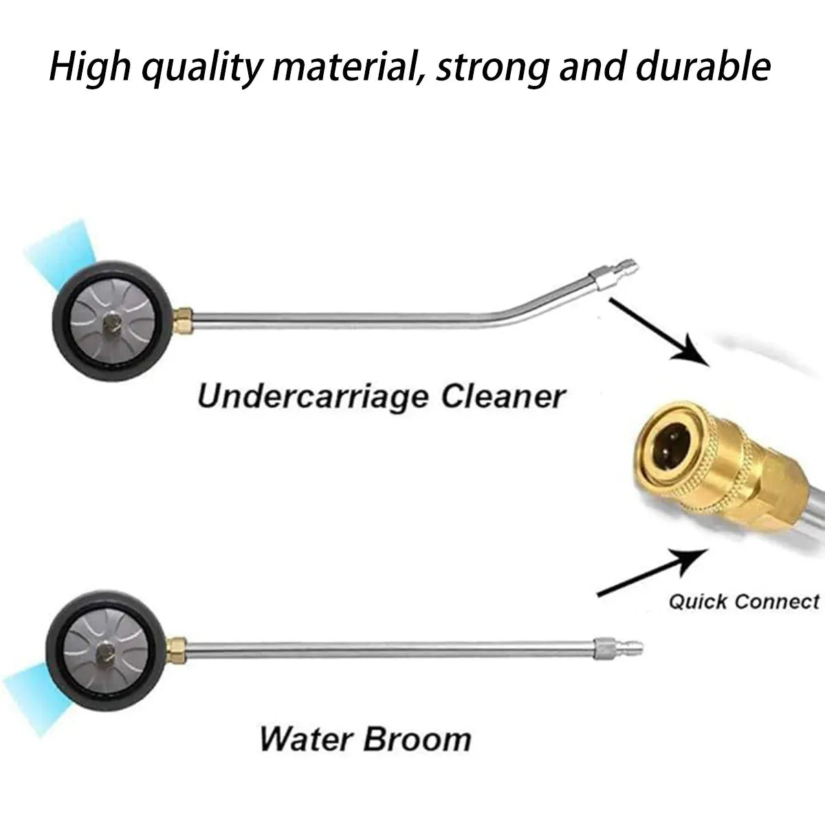 High Pressure Washer Surface Cleaner Attachment For Floor Car Chassis Cleaning