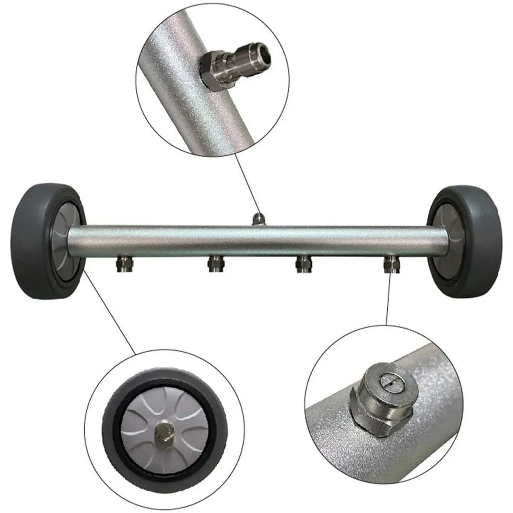 High Pressure Washer Surface Cleaner Attachment For Floor Car Chassis Cleaning