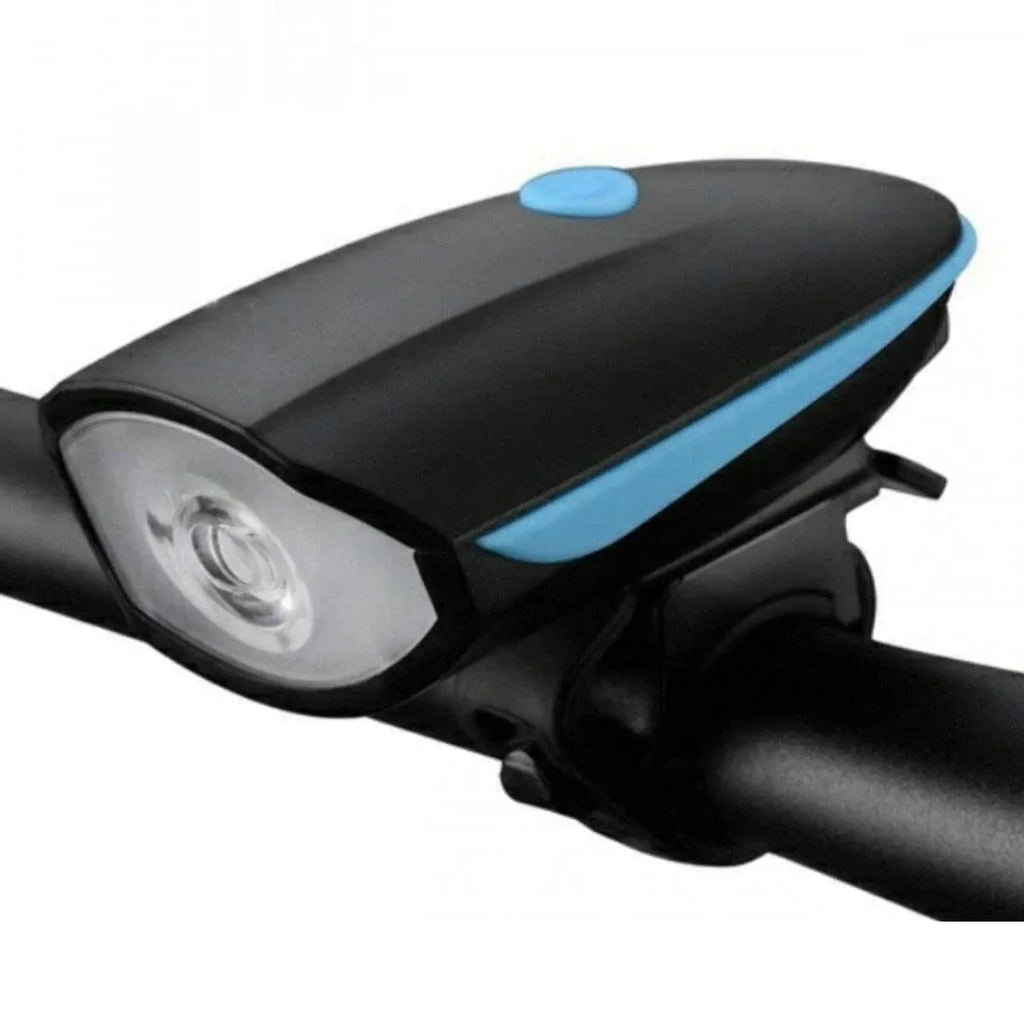 1-Piece Rechargeable Bicycle Headlight with Horn