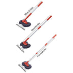 1-Piece Extendable Double-Head Car Wash Mop, Orange and Grey