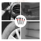 5pcs Car Detailing Brush Set for Interior Cleaning Vents Dashboard and Wheels