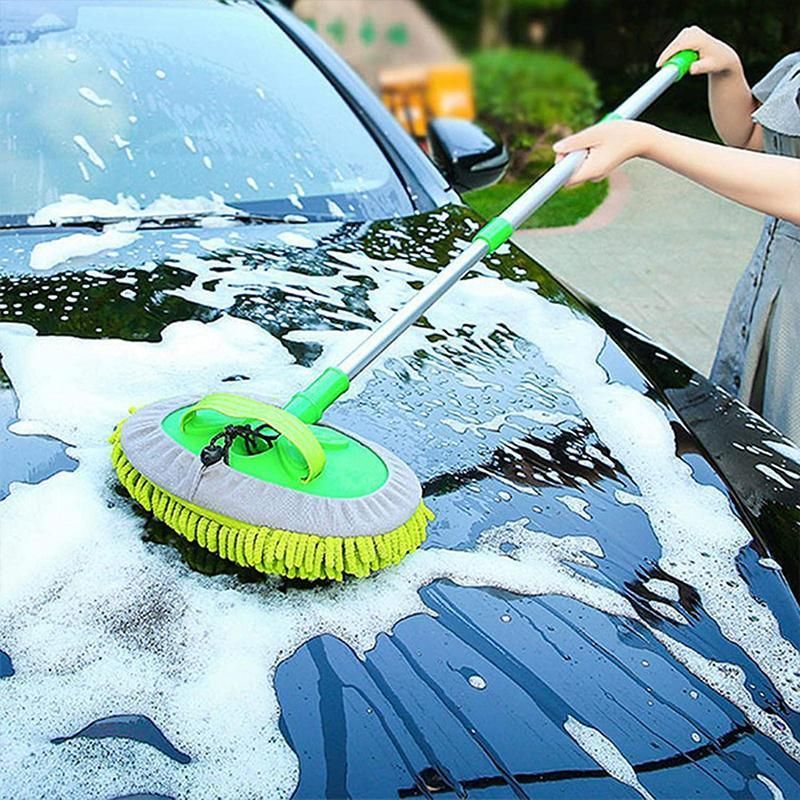 New Telescopic Car Brush Wash Soft Care Mop Vehicle Cleaning Window Adjustable - Car Brush Wash Mop