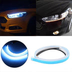 2X 60Cm Car Led Strip Drl Turn Signal Switchback Indicator Daytime Running Light