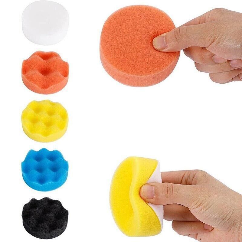 22Pcs 3" Buffing Waxing Polishing Sponge Pads Kit Set For Car Polisher Drill Au
