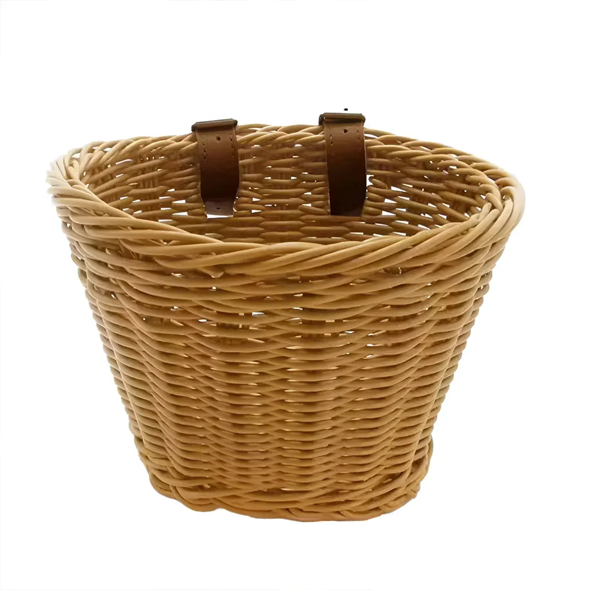 Mini Bike Handlebar Basket Woven Storage for Small or Lightweight Bicycles
