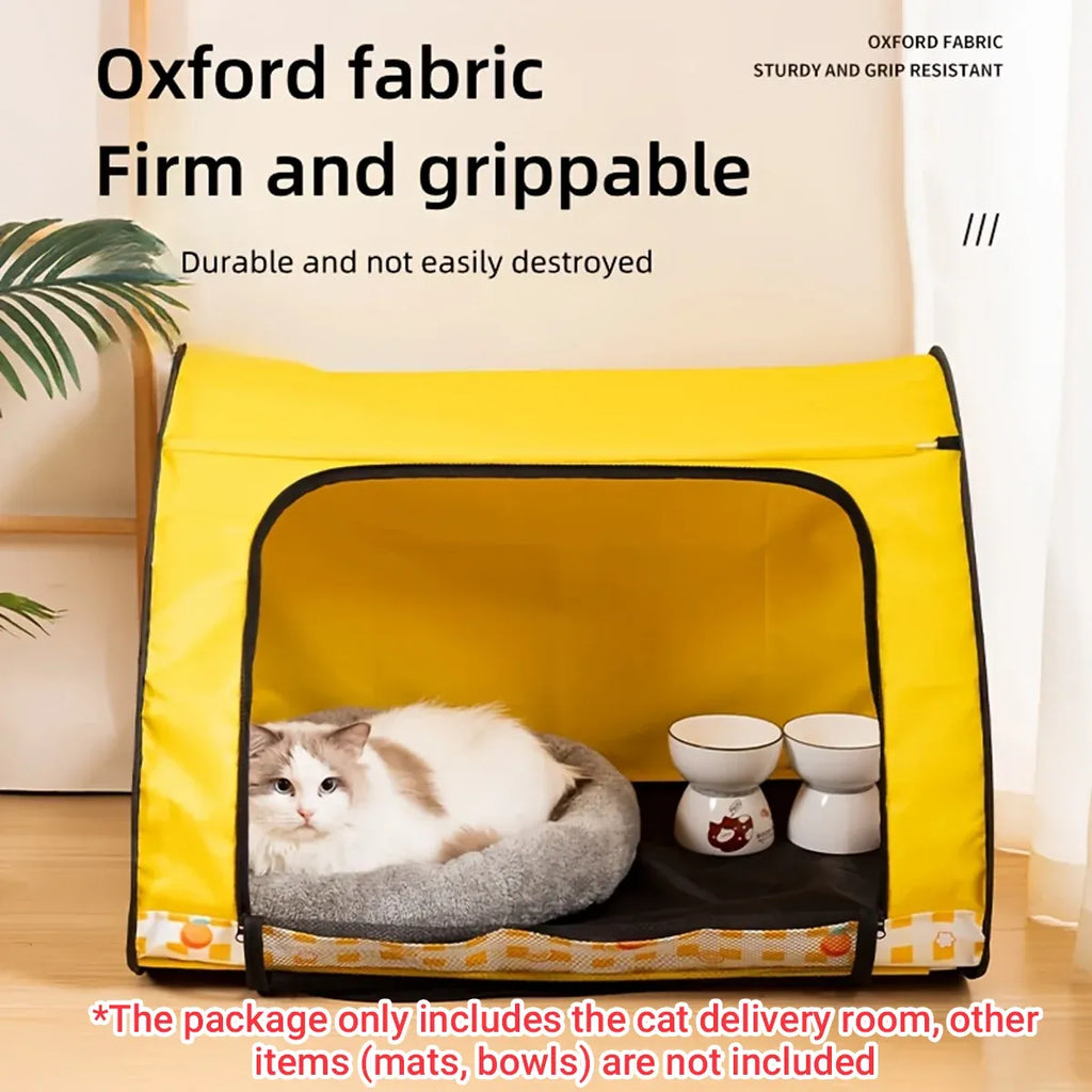 Foldable Pet Tent Large Cat Nest Indoor Cage Enclosure Kitten Delivery Space - M