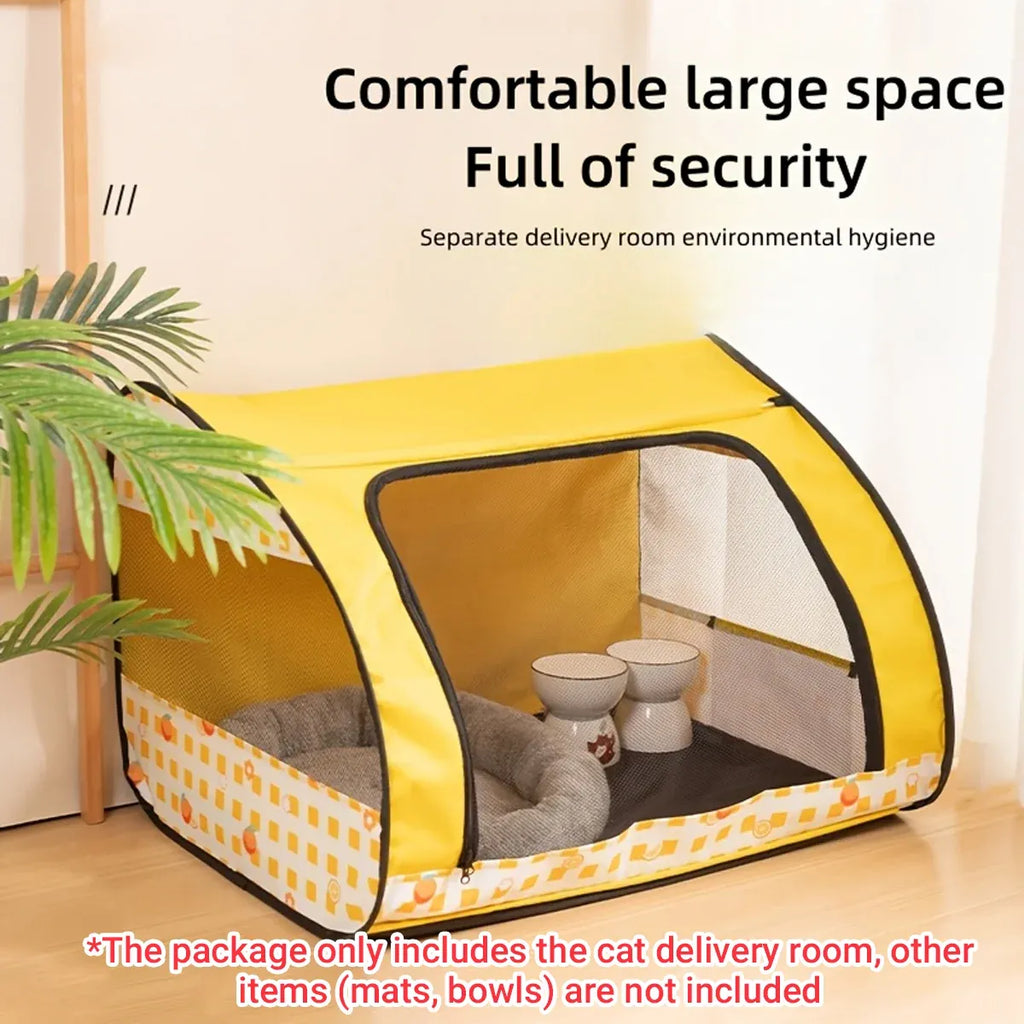 Foldable Pet Tent Large Cat Nest Indoor Cage Enclosure Kitten Delivery Space - M