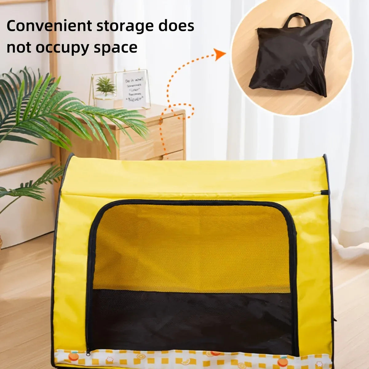 Foldable Pet Tent Large Cat Nest Indoor Cage Enclosure Kitten Delivery Space - M