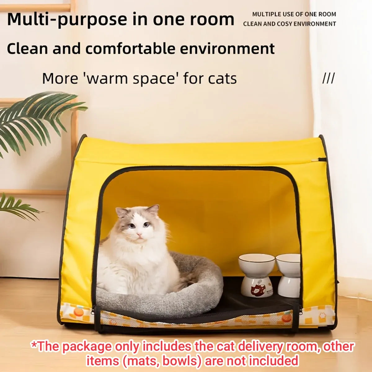 Foldable Pet Tent Large Cat Nest Indoor Cage Enclosure Kitten Delivery Space - M
