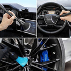 3PCS Car Cleaning Brush Car Detailing Brushes Kit For Dashboard Air Conditioner