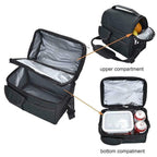 Insulated Lunch Bag Box Tote Cooler For Women Men Hot Cold Food Thermal - Red